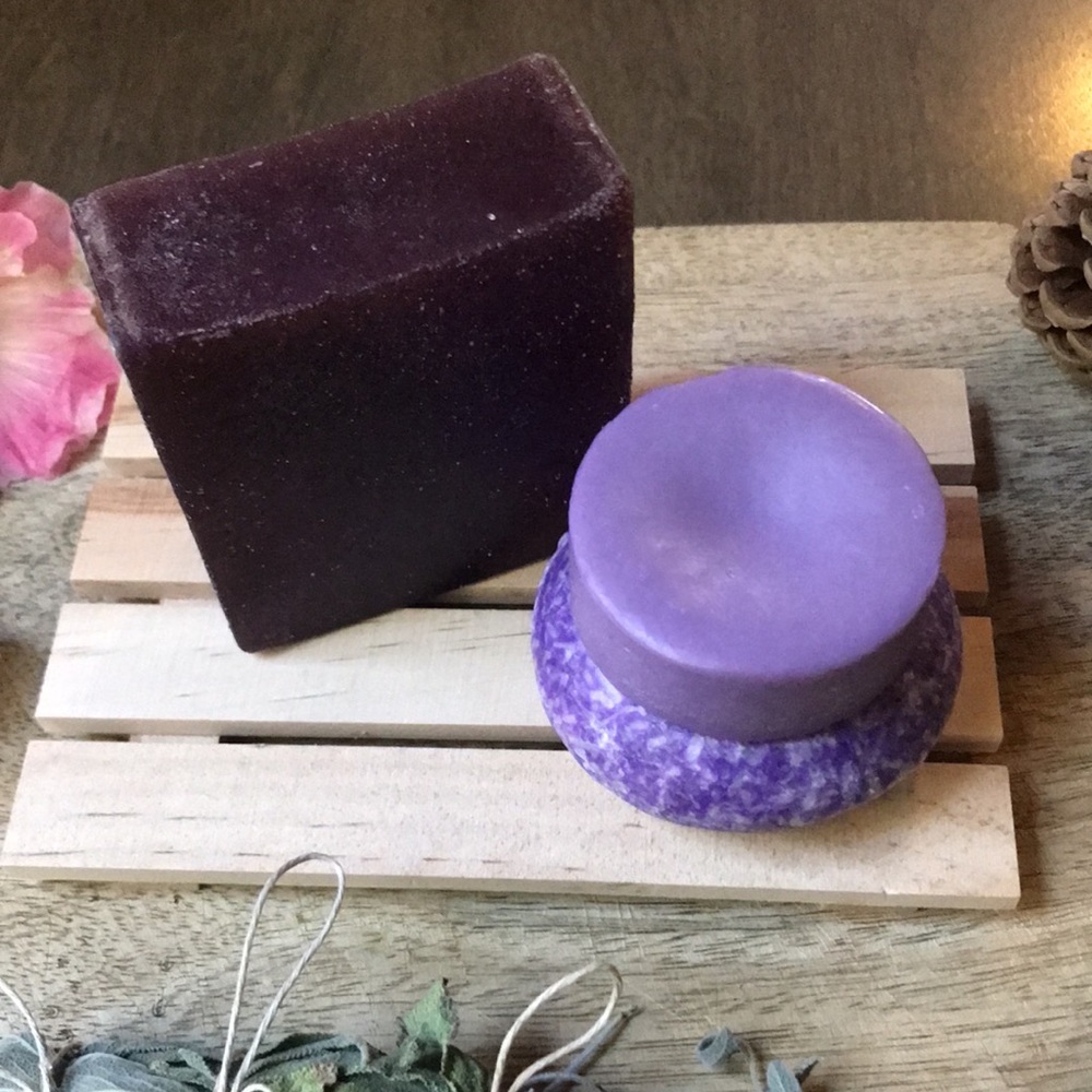 SET OF 3 •Glycerin Bar Soap• Solid Shampoo •Solid Conditioner bar• Damaged Hair - Picture 2 of 5